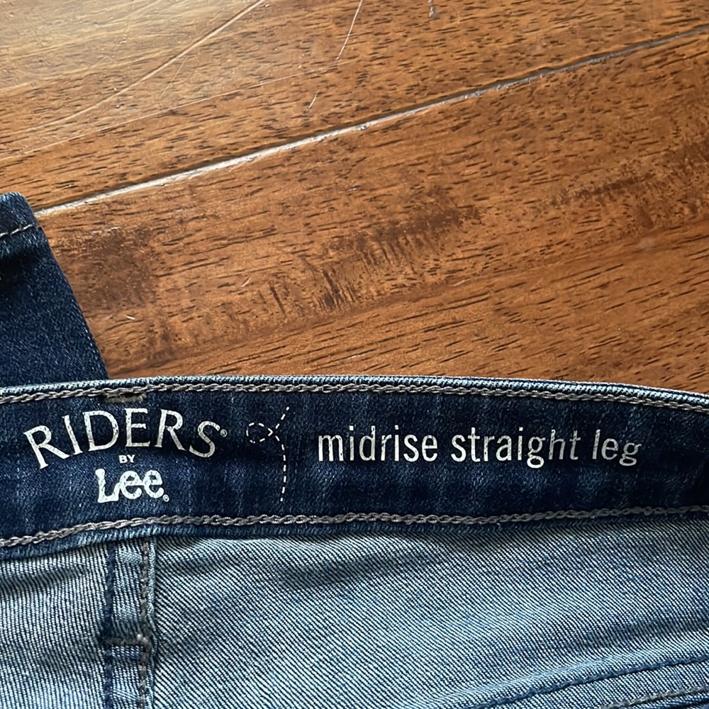 Riders by Lee Size 12 Midrise Straight Leg Jeans Denim - Picture 5 of 6